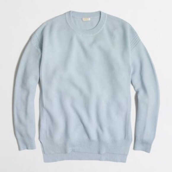 J. Crew Sweaters - J. Crew Sky Blue Cobble-Stitch Textured Sweater
